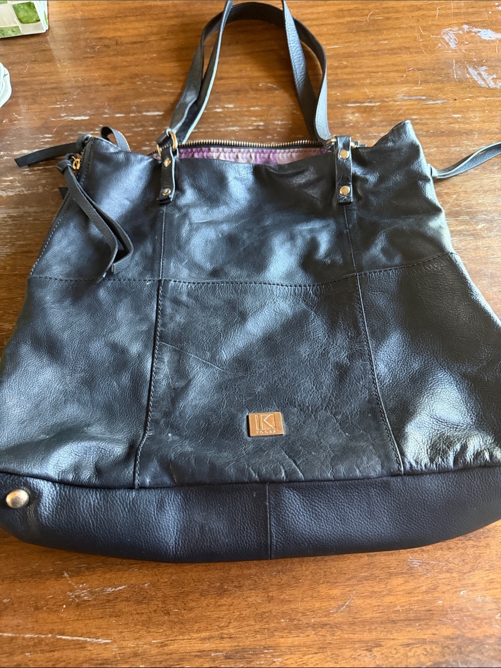 Kooba black leather purse